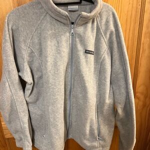 Columbia Light Gray Fleece Jacket